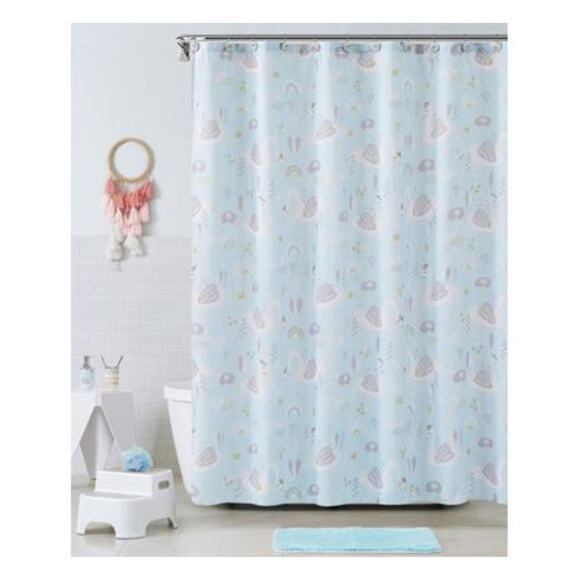 Bubblebee Bath Co. 17-Piece Kids Animal Print Bathroom Accessory Set - Blue - Picture 4 of 4